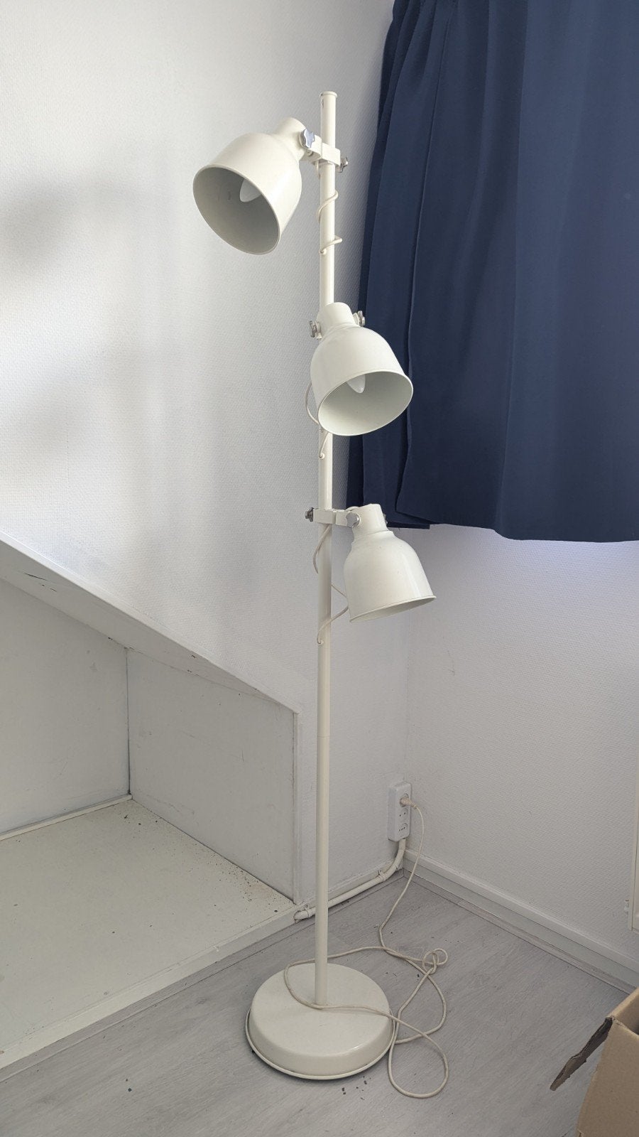 Staande gloeilamp wit, Ophalen, 150 tot 200 cm