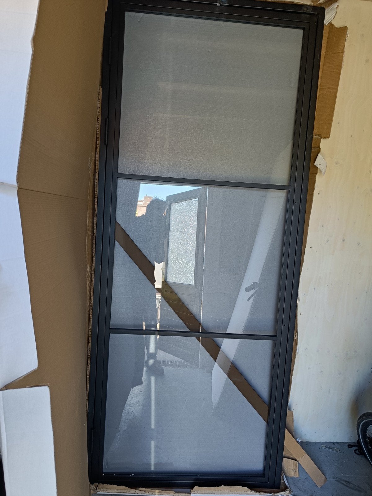 Metalen binnendeur met kozijn, 80 tot 100 cm, 215 cm of meer, Binnendeur, Nieuw