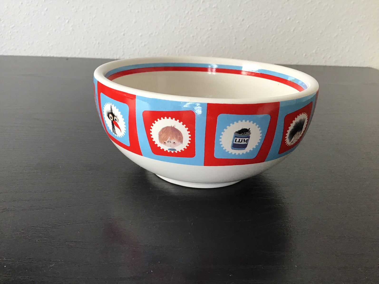 Fiep Westendorp schaaltje met Pluk en Aagje enz., Ophalen of Verzenden, Glas, Overige stijlen, Schaal of Schalen
