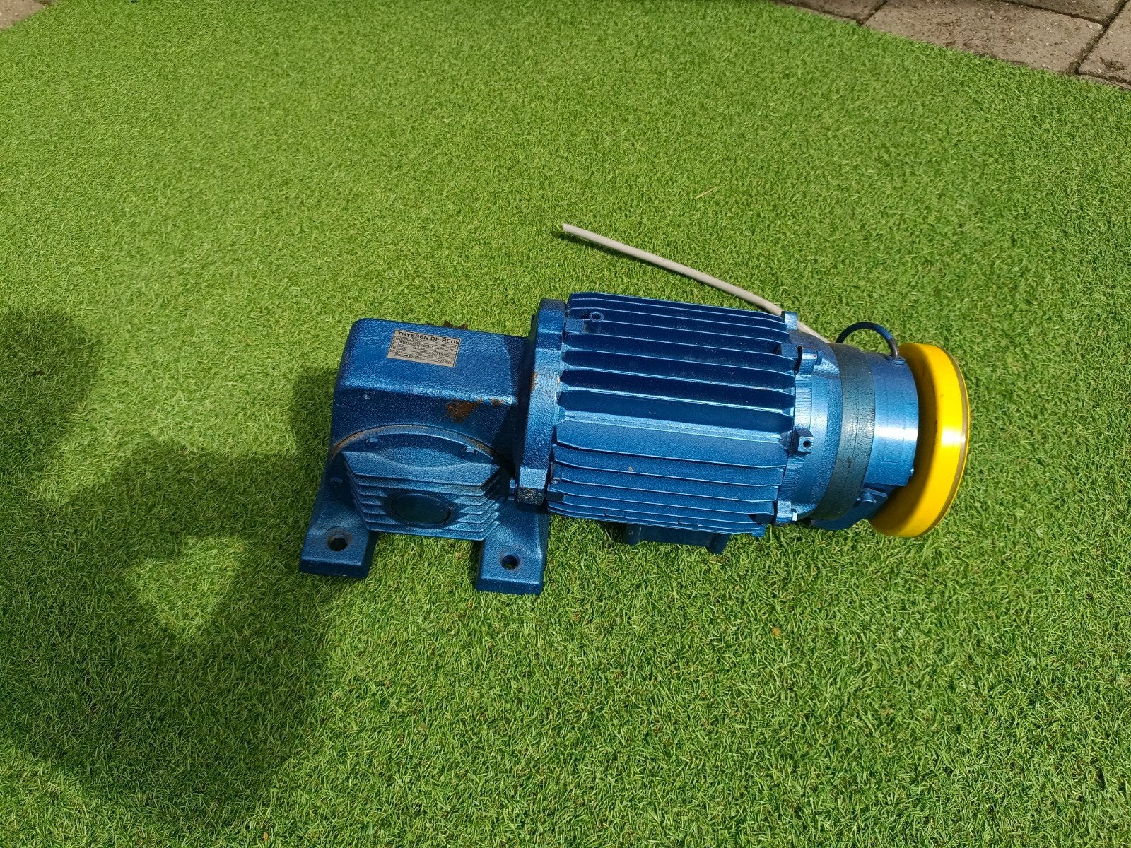 Thyssen de Reus tandwielmotor 0,25 kW – 3-fase 230/400V, Ophalen, Elektromotor