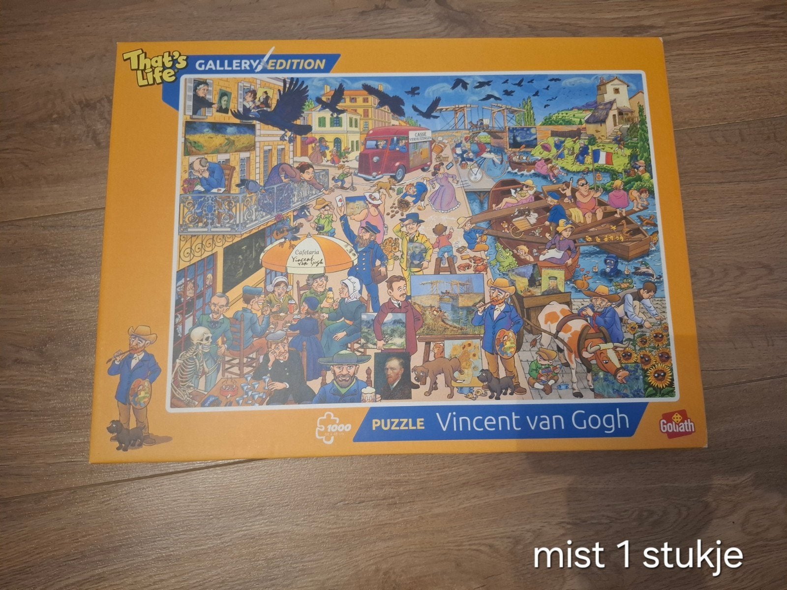 That's Life Gallery Edition Vincent van Gogh puzzel, Ophalen, 500 t/m 1500 stukjes, Gebruikt, Legpuzzel