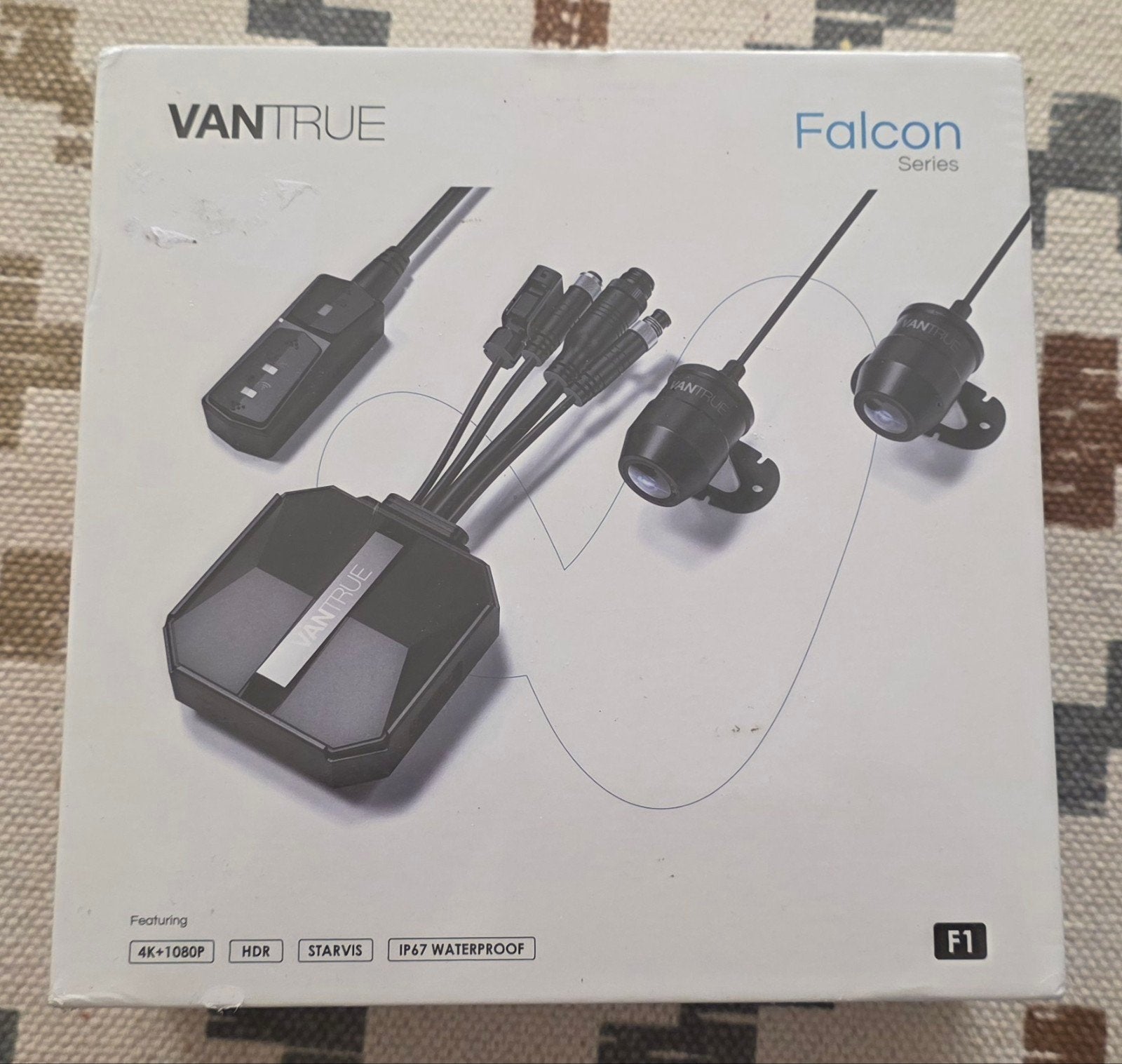 Vantrue Falcon 1 - 4K Dual Wifi GPS Motorfiets Dashcam - Nie, Ophalen of Verzenden
