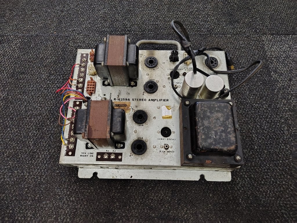 Buizen Versterker R-4359A Rowe-AMi RI/ TI/MM jukebox, Verzenden, Gebruikt, 1950 tot 1960, Seeburg