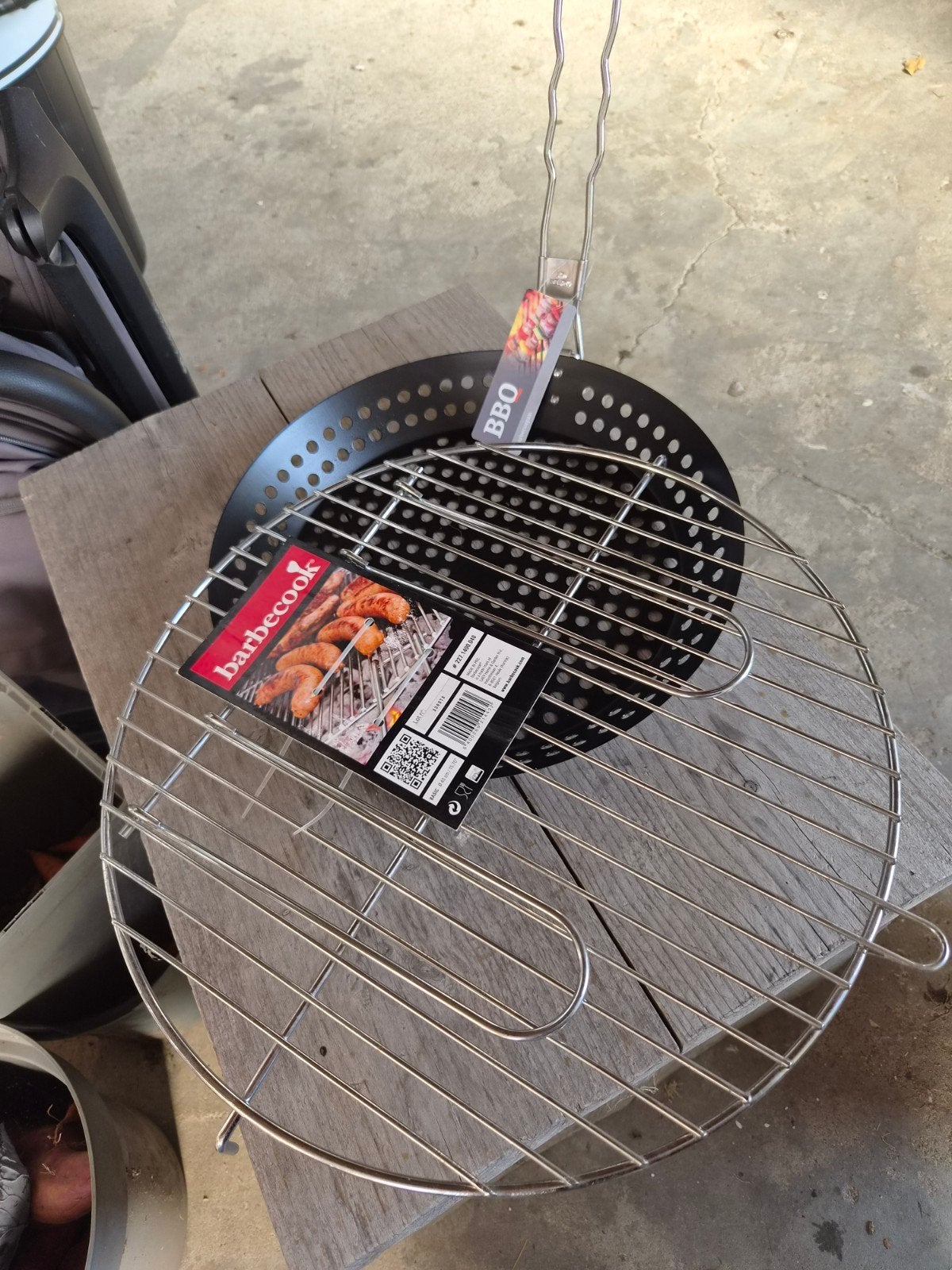 BBQ pan en rooster (40cm doorsnee) - Barbecook, Ophalen of Verzenden, Nieuw, Barbecook