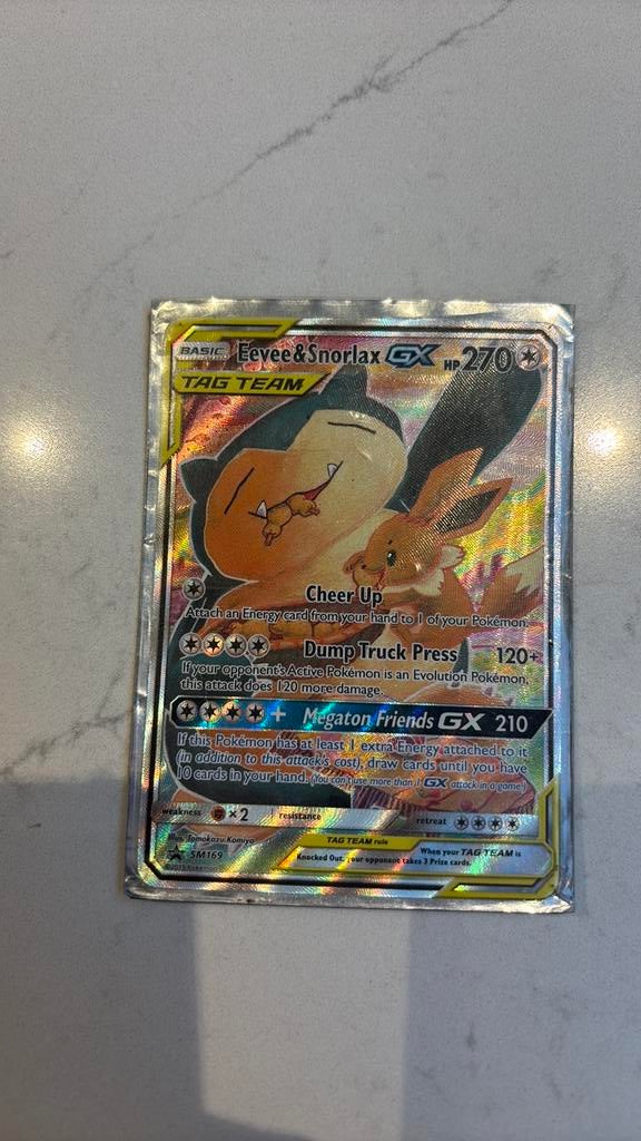 Eevee&snorlax gx tag team, Ophalen of Verzenden, Zo goed als nieuw