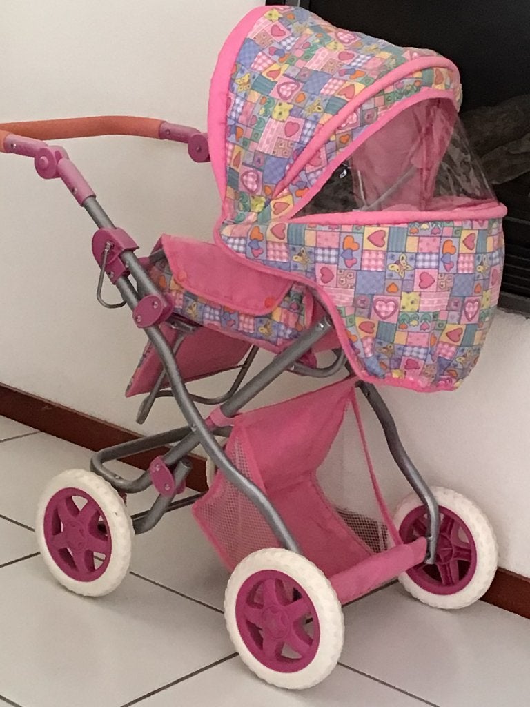 vintage poppenbuggy, poppenwandelwagen, Ophalen, Gebruikt, Babypop