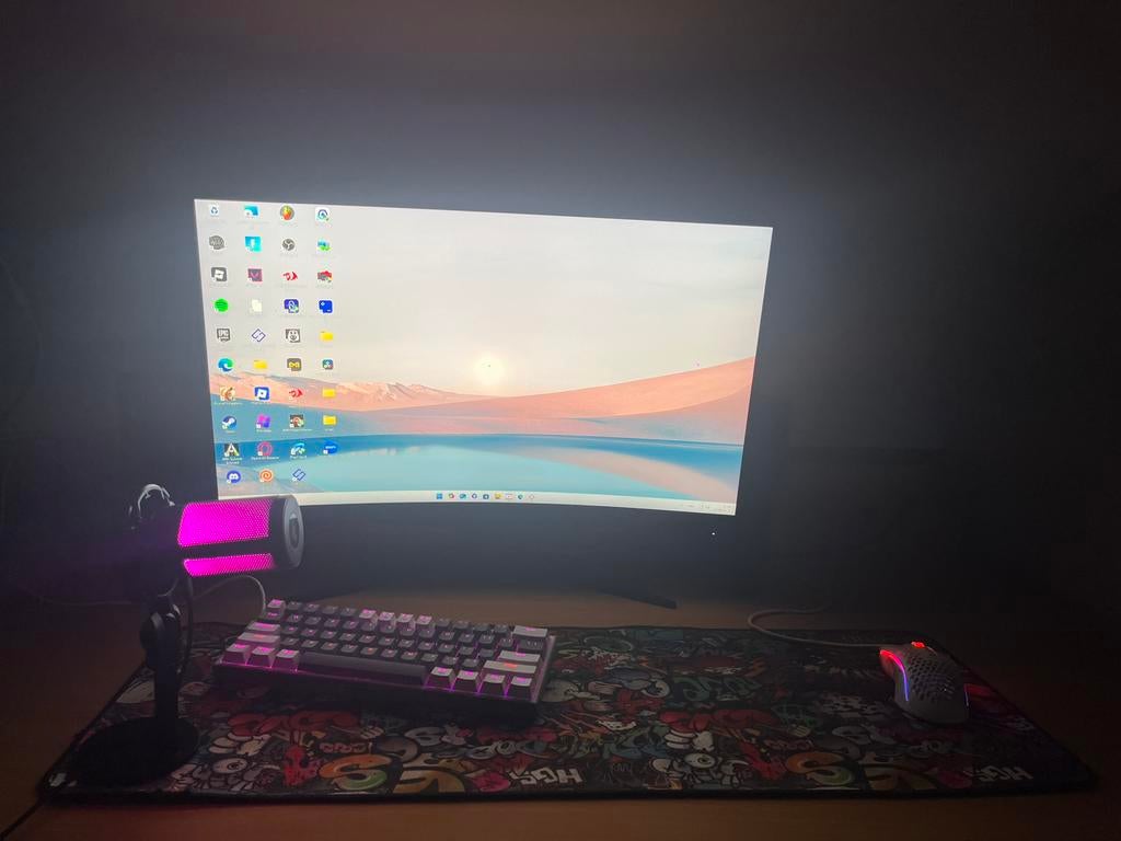 Complete Gaming Setup – 240Hz MSI Monitor + PC + RGB – Klaar, Ophalen, Gebruikt, Met monitor, Gaming
