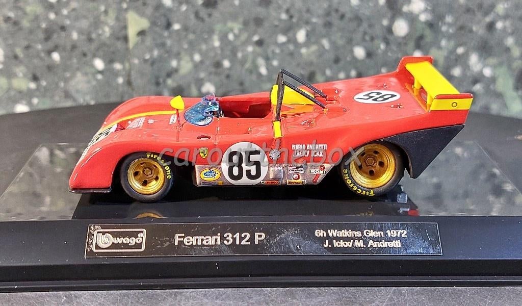 Ferrari 312 P #85 1972 1:43 Bburago E026, Verzenden, Nieuw, Auto, Overige merken