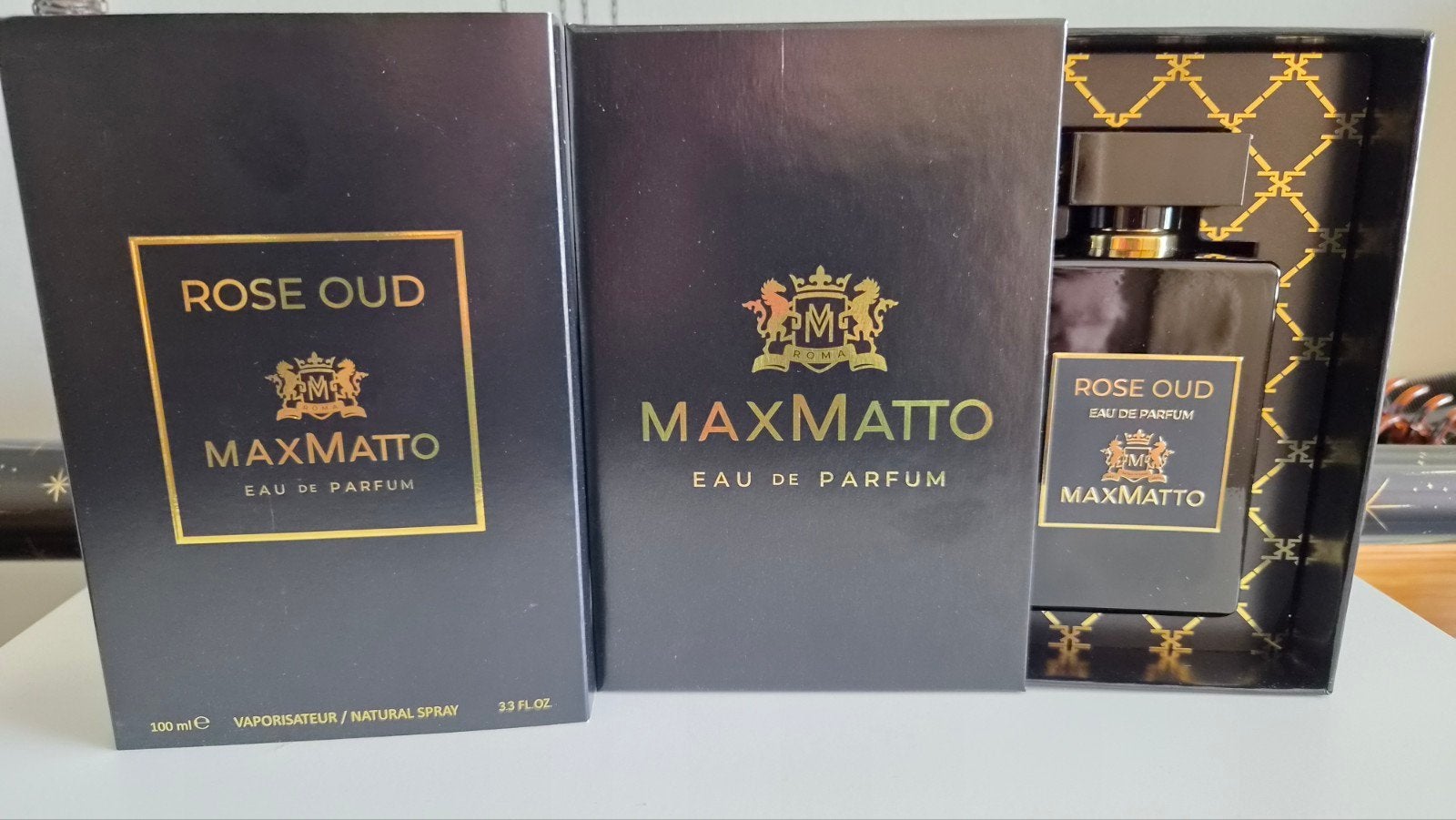 Rose Oud Max Matto 100ml eau de parfum spray + samples, Sieraden, Tassen en Uiterlijk, Uiterlijk | Parfum, Ophalen of Verzenden