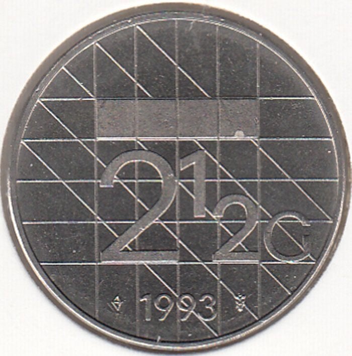 Nederland Rijksdaalder 1993 Beatrix UNC in munthouder, Ophalen of Verzenden, Koningin Beatrix, 2½ gulden, Losse munt