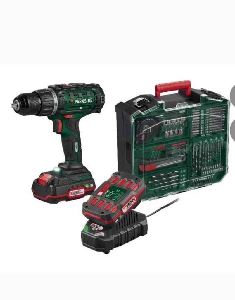 Accu-schroefboormachine set 20 V met 2 accu en lader Nieuw, Ophalen, Nieuw, Boor- en Schroefmachine