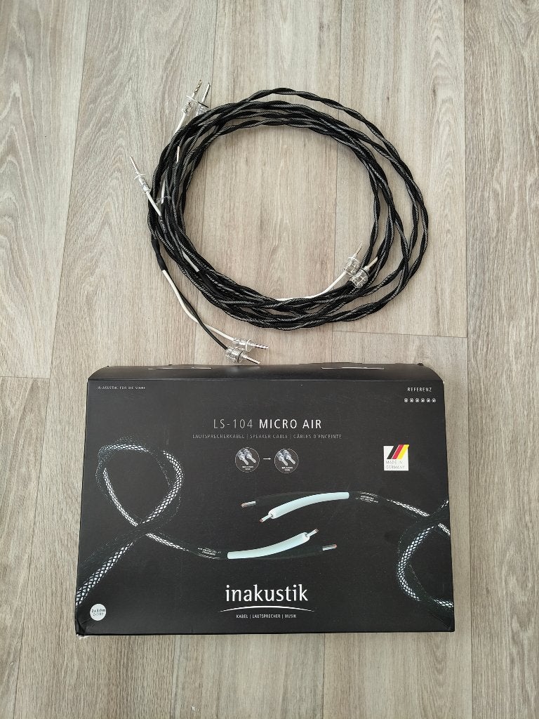 inakustik LS-104 micro-air, Ophalen, Zo goed als nieuw, 2 tot 5 meter, Luidsprekerkabel