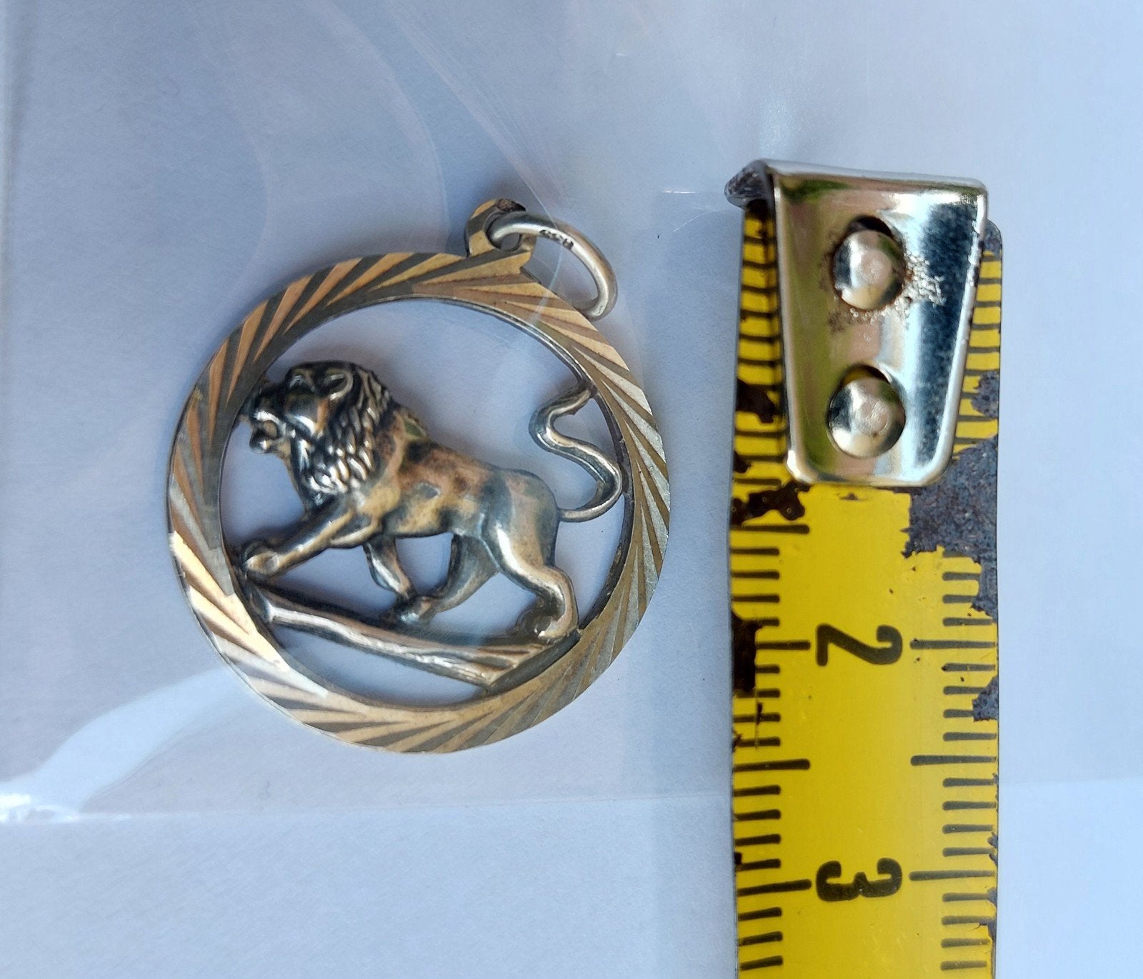 Zilveren Leeuw Hanger - Vintage Horoscoop Bedel, Ophalen of Verzenden