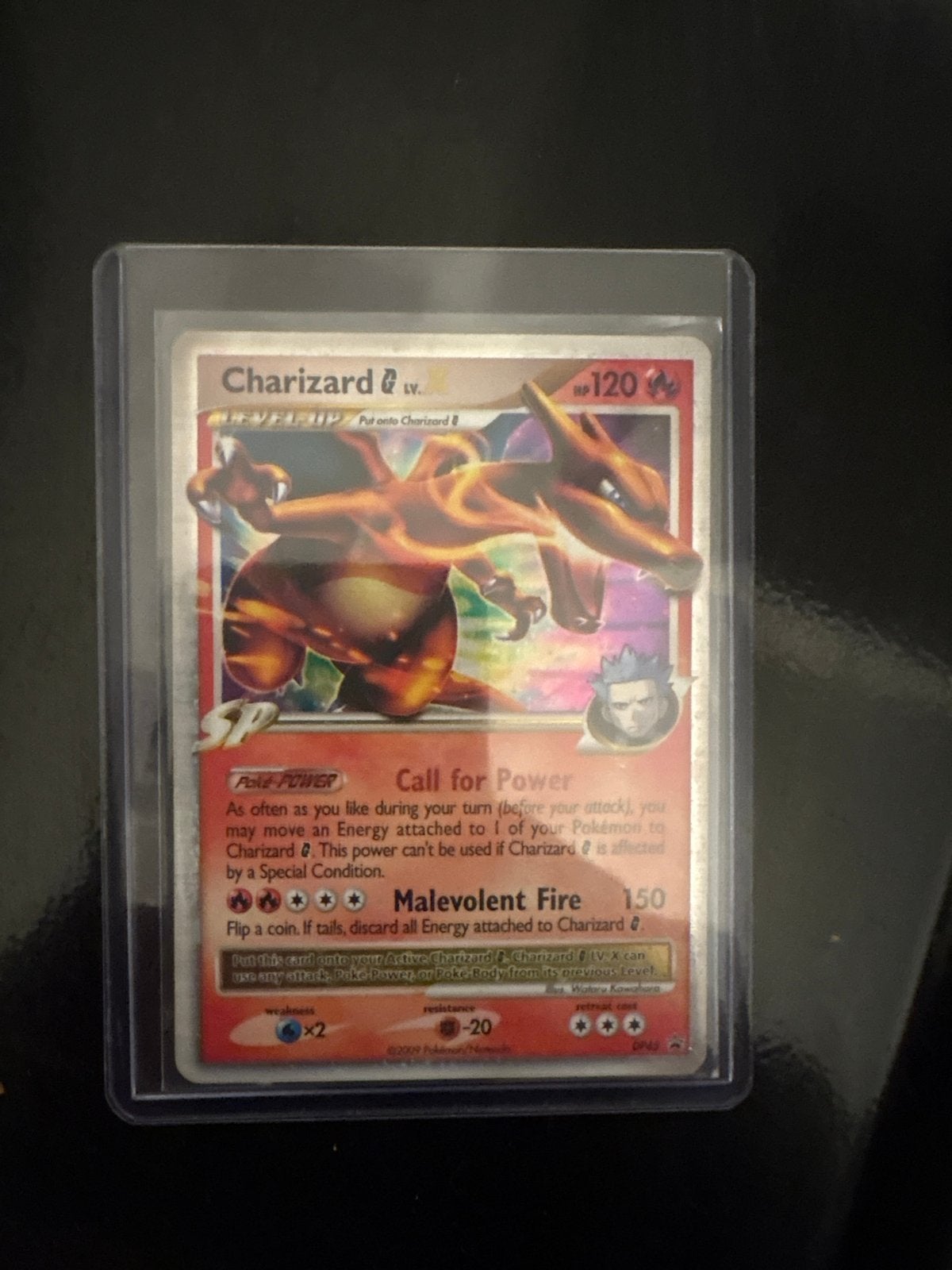 Charizard G LV.X Pokémon Kaart - Platinum Supreme Victors, Ophalen, Zo goed als nieuw, Losse kaart