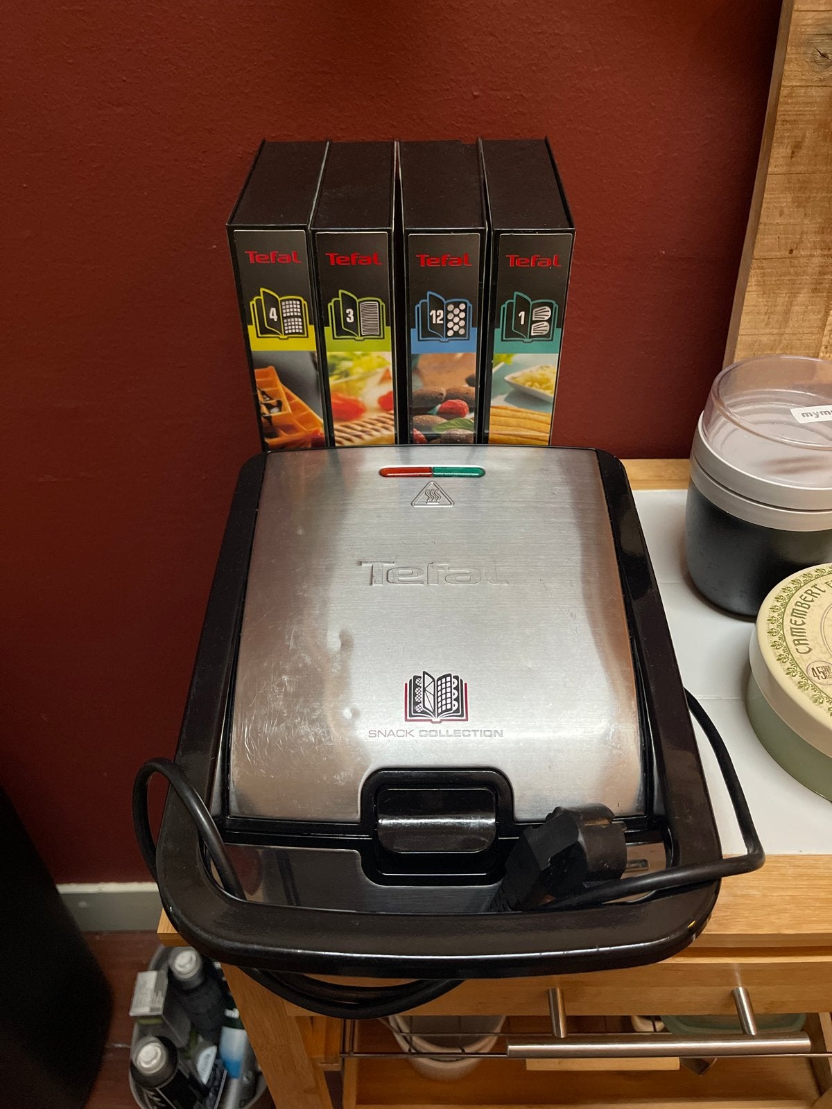 Tefal Snack Collection wafelijzer/tosti-apparaat, Ophalen of Verzenden, Uitneembare platen, Gebruikt
