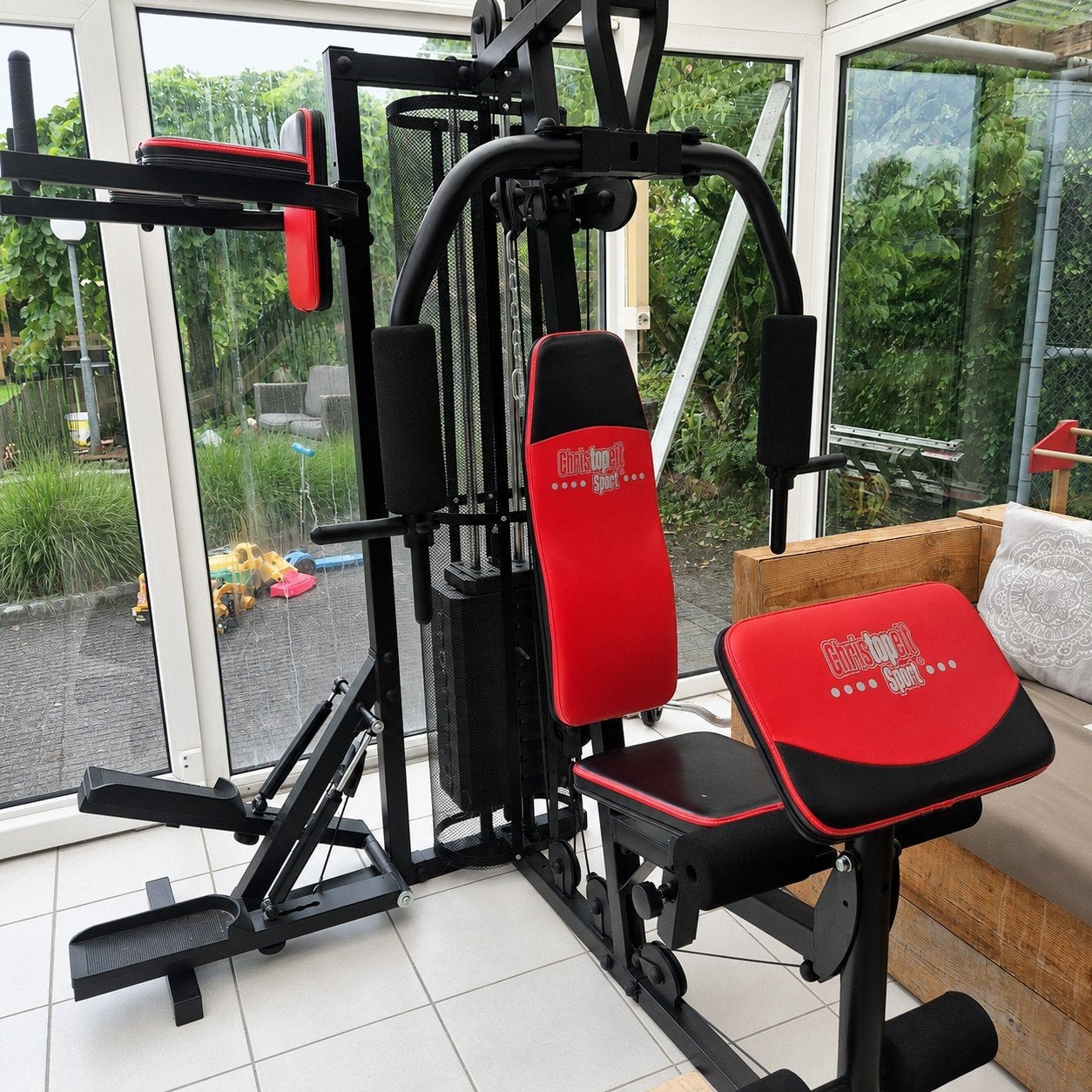 Christopeit Sport Fitness Krachtstation - Zo goed als nieuw, Sport en Fitness, Ophalen, Benen, Krachtstation, Zo goed als nieuw
