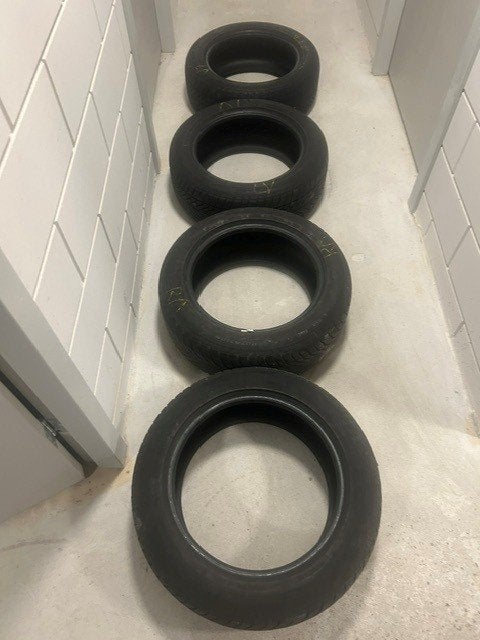 Autobanden 4 stuks, winterbanden, Ophalen, Gebruikt, 16 inch, Band(en)