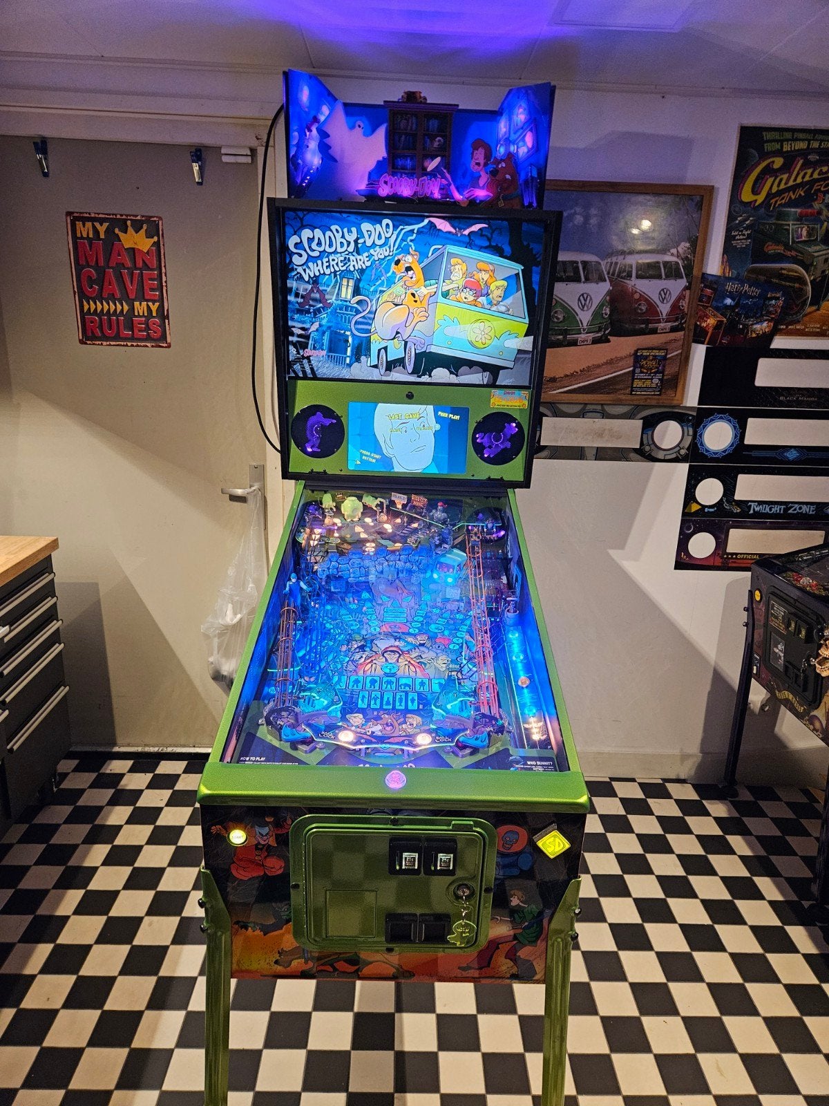 scooby doo ce spooky pinball flipperkast, Verzamelen, Ophalen, Zo goed als nieuw, Flipperkast