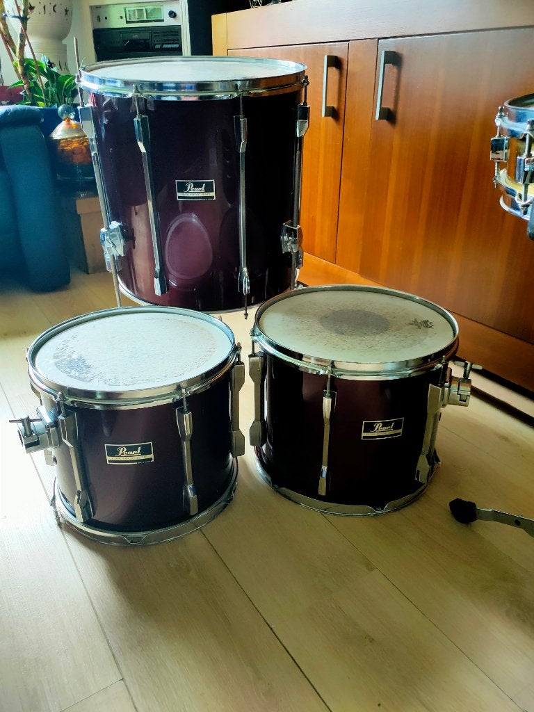 Toms pearl export snare bronze, Ophalen, Gebruikt, Pearl