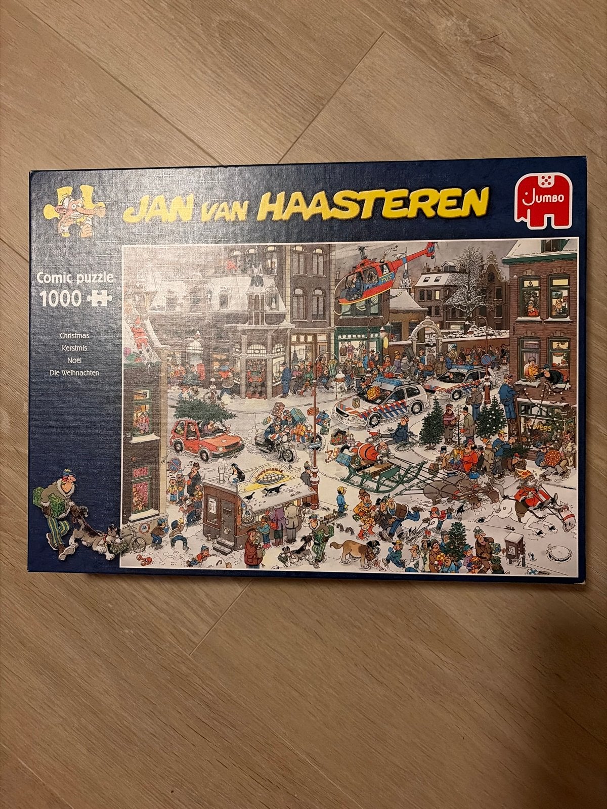 Jan van Haasteren Kerstmis Comic Puzzel 1000 stukjes, Ophalen of Verzenden, 500 t/m 1500 stukjes, Zo goed als nieuw, Legpuzzel
