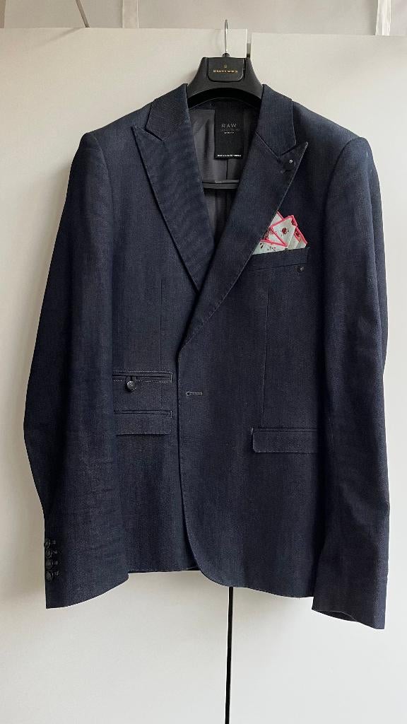 G-Star RAW Correctline blazer maat 52 – donker denim look, Kleding | Heren, Blauw, Ophalen of Verzenden, Zo goed als nieuw, G-Star Raw