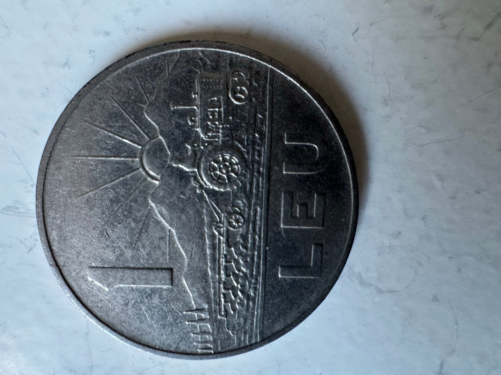Roemeense 1 Leu munt uit 1966, Ophalen of Verzenden, Overige landen, Losse munt