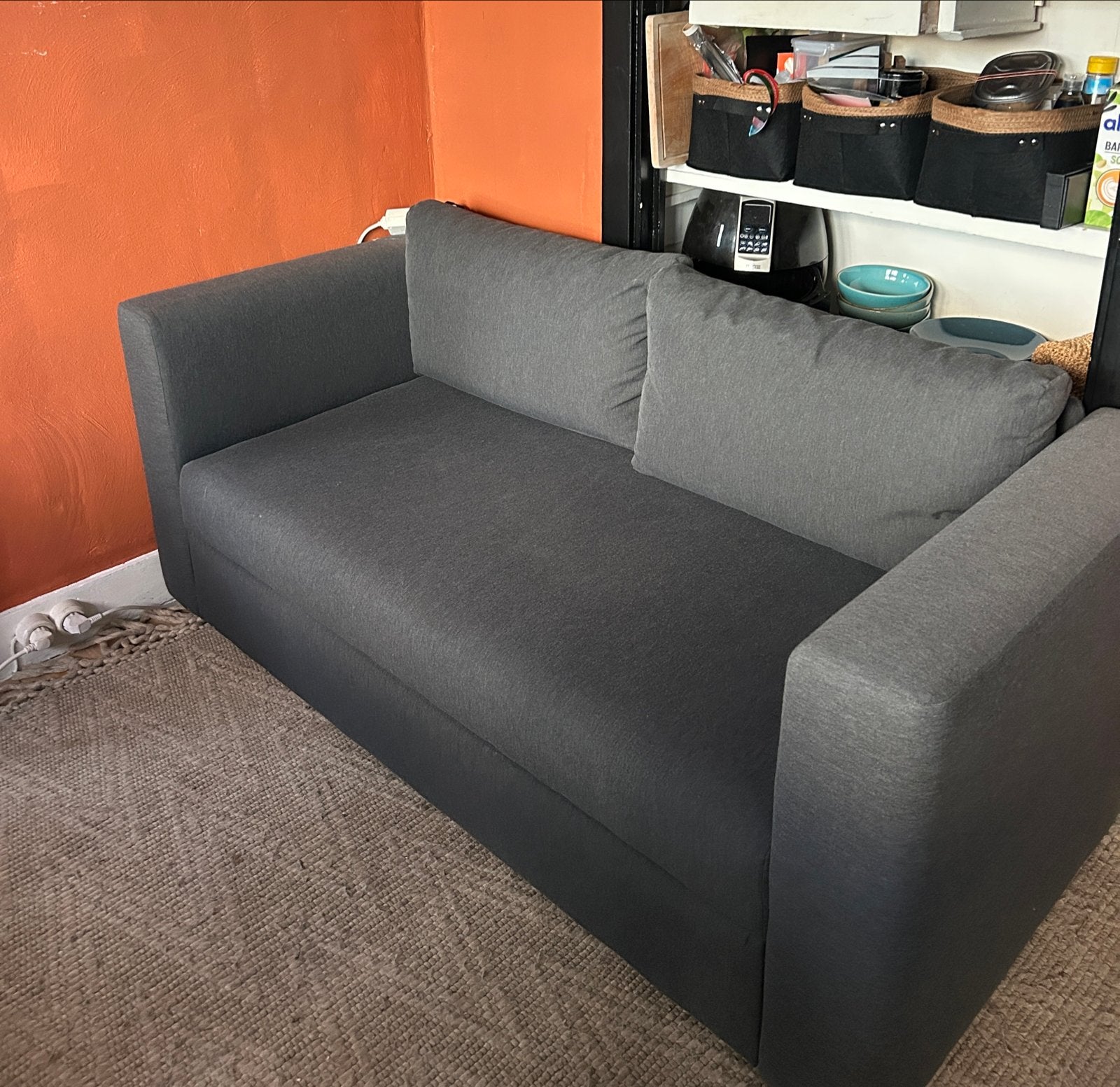 Foto 3 van Ikea SKÖNABÄCK 2-zits slaapbank, Knisa donkergrijs