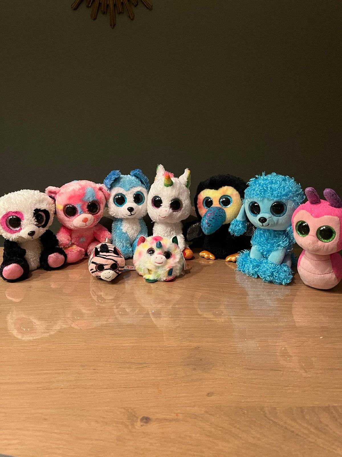 Leuke set Ty beanie knuffels, Kinderen en Baby's, Speelgoed | Knuffels en Pluche, Ophalen of Verzenden, Zo goed als nieuw, Overige typen