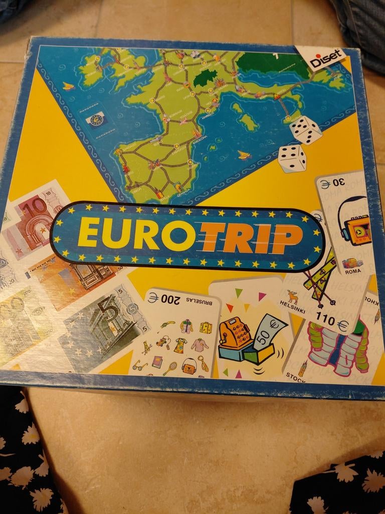 Eurotrip Bordspel - Reis door Europa, Hobby en Vrije tijd, Gezelschapsspellen | Bordspellen, Gebruikt, Ophalen of Verzenden, Drie of vier spelers