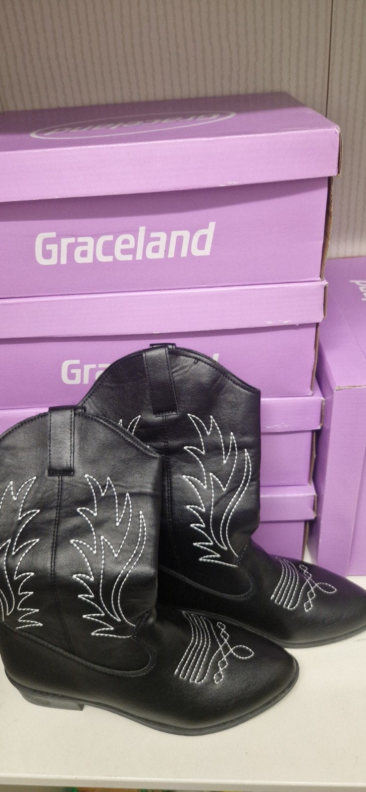 Nieuwe Graceland cowboylaarzen maat 38, Kleding | Dames, Zwart, Lage of Enkellaarzen, Nieuw, Ophalen of Verzenden