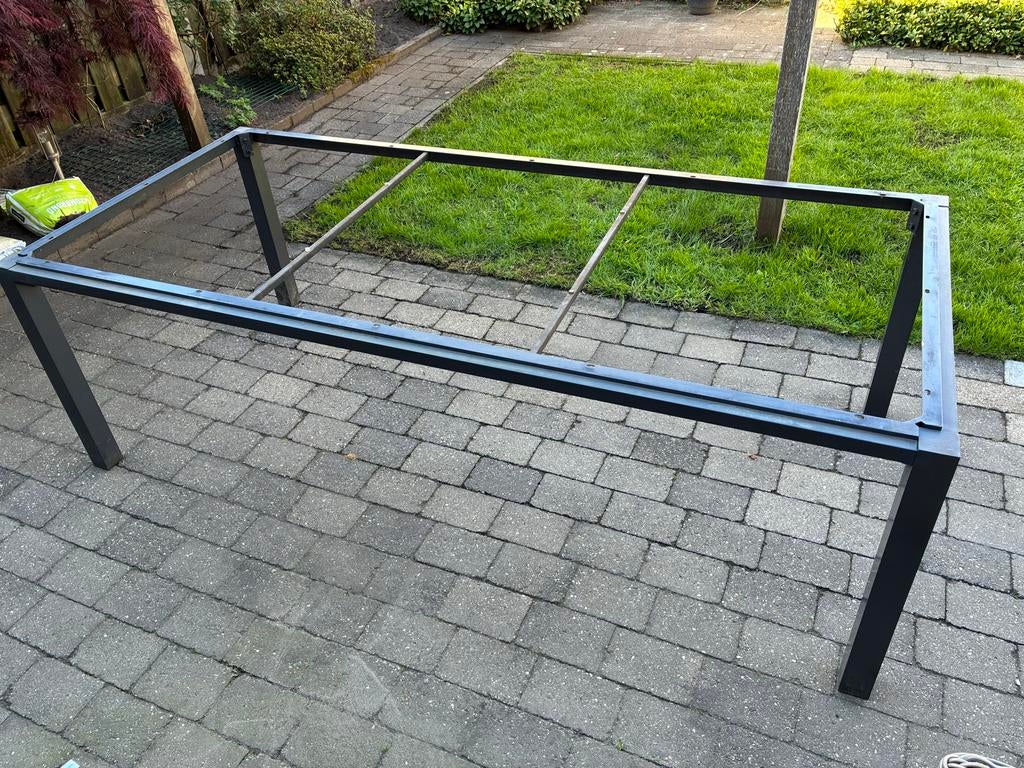 Bellagio aluminium tuintafelframe (220x100), Ophalen, Gebruikt, Rechthoekig, Aluminium