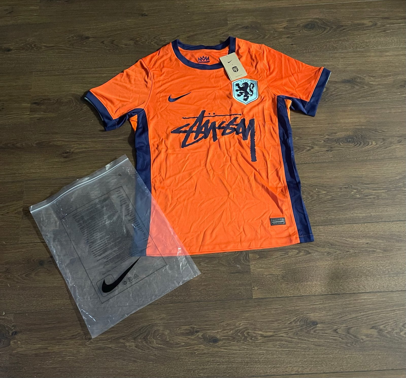 Nike x Stussy Oranje Thuisshirt Maat S, Ophalen of Verzenden, Nieuw, Maat 46 (S) of kleiner, Oranje