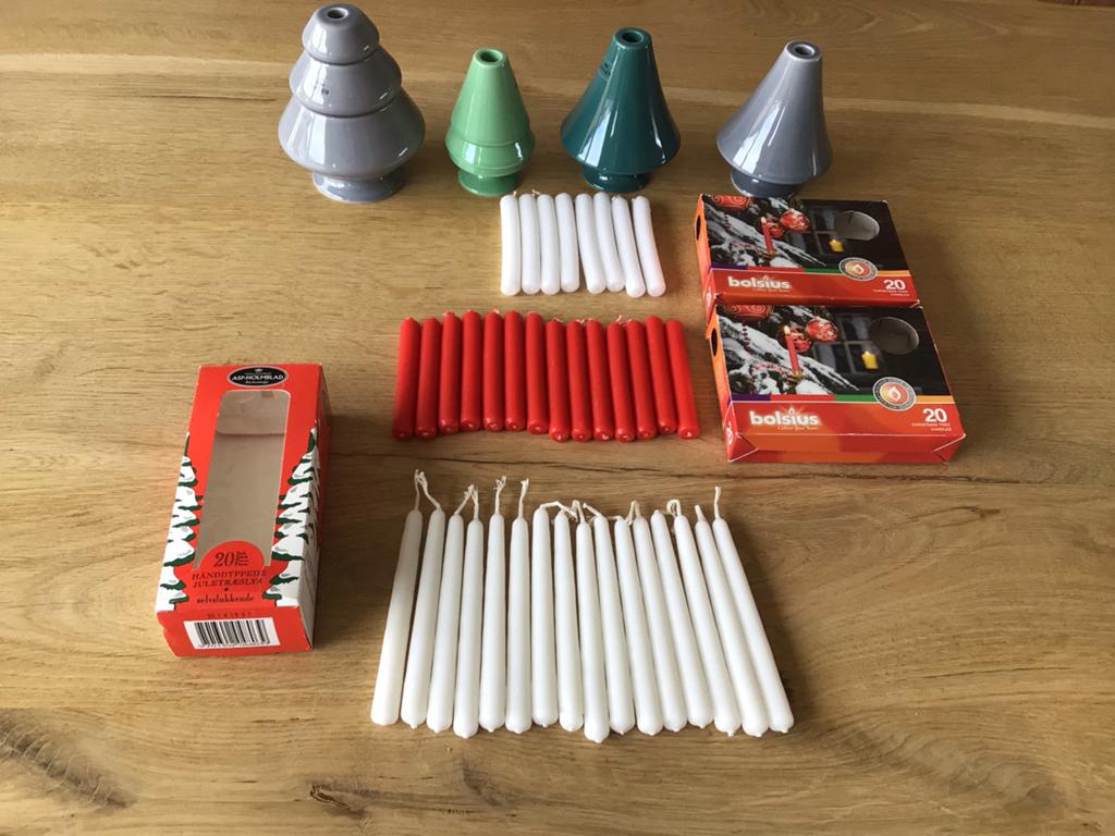 Kähler Avvento set kandelaar kerstboom- met kaarsen, Overige materialen, Groen, Ophalen of Verzenden, Zo goed als nieuw