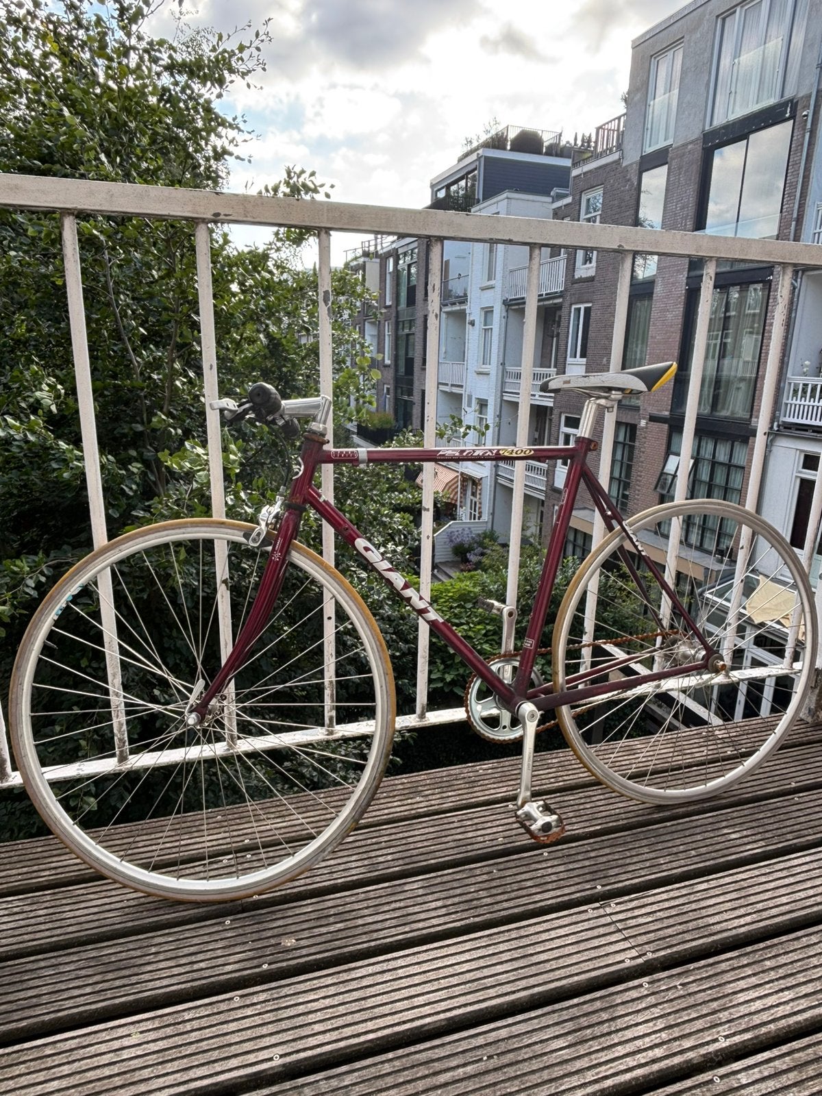 Giant retro bike, Fietsen en Brommers, Fietsen | Racefietsen, Ophalen of Verzenden, Zo goed als nieuw, Aluminium, Giant