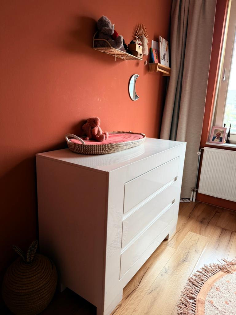 Bopita hoogglans babykamer, Kinderen en Baby's, Kinderkamer | Commodes en Kasten, Ophalen, Kast, 50 tot 70 cm, 105 cm of meer