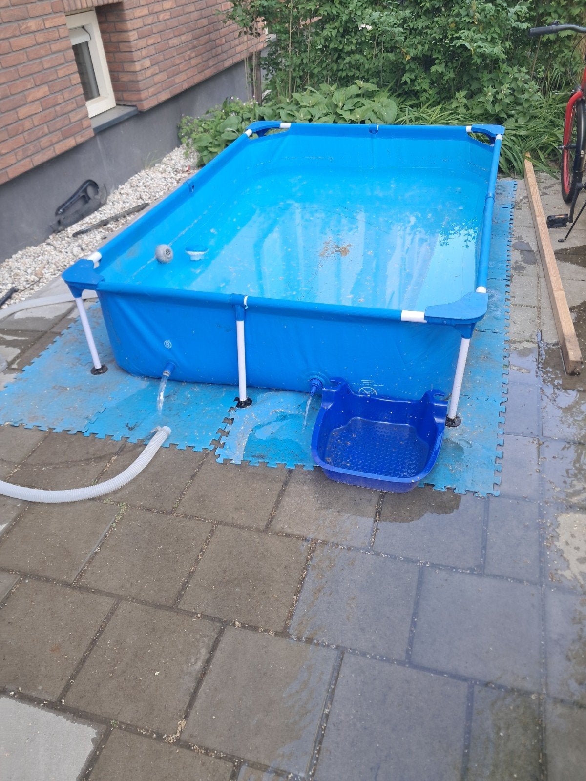 Zwembad, Tuin en Terras, Zwembaden, Ophalen, Minder dan 80 cm, Zo goed als nieuw, Opzetzwembad