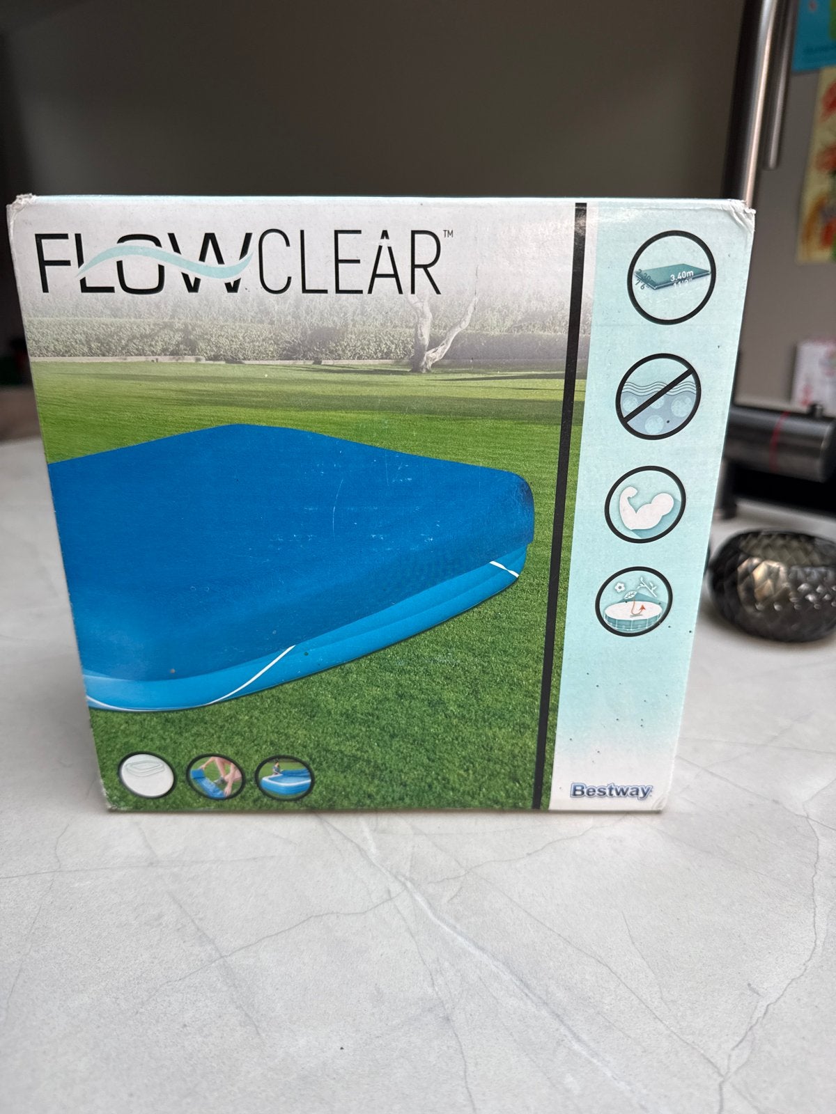 Nieuw afdekzeil zwembad 305x183x56 cm Flowclear Bestway, Tuin en Terras, Overige typen, Nieuw, Ophalen of Verzenden, 200 tot 400 cm