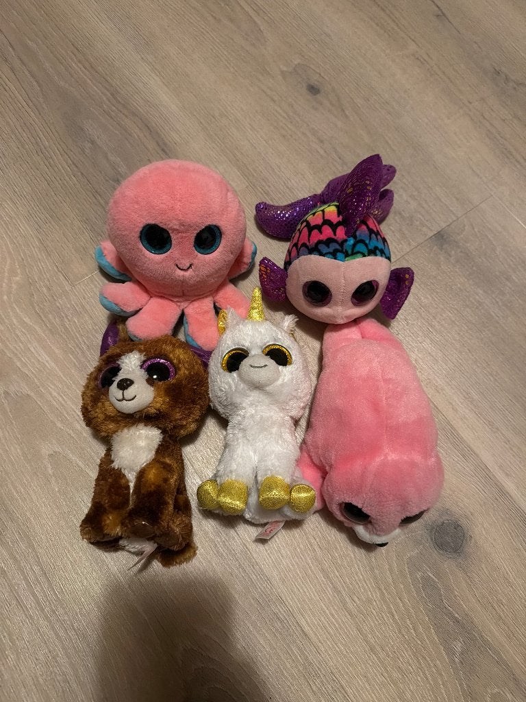 Ty beanie boo glitteroogjes, Overige karakters, Overige typen, Ophalen of Verzenden, Meerkleurig