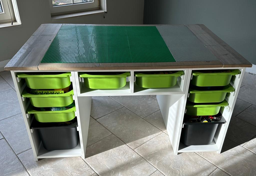 Lego speeltafel met veel opbergruimte lego en/of speelgoed, Ophalen, Zo goed als nieuw