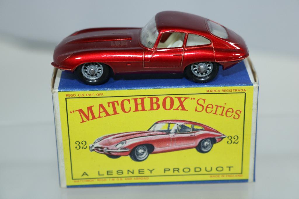 Matchbox 32b Jaguar E Type super mooie originele staat, Ophalen of Verzenden, Zo goed als nieuw, Auto, Matchbox