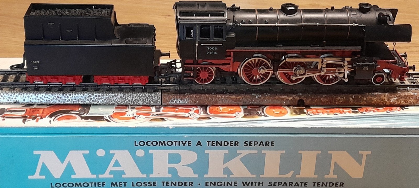 Marklin locomotief met tender nr 3005, Wisselstroom, Gebruikt, Locomotief, Ophalen of Verzenden