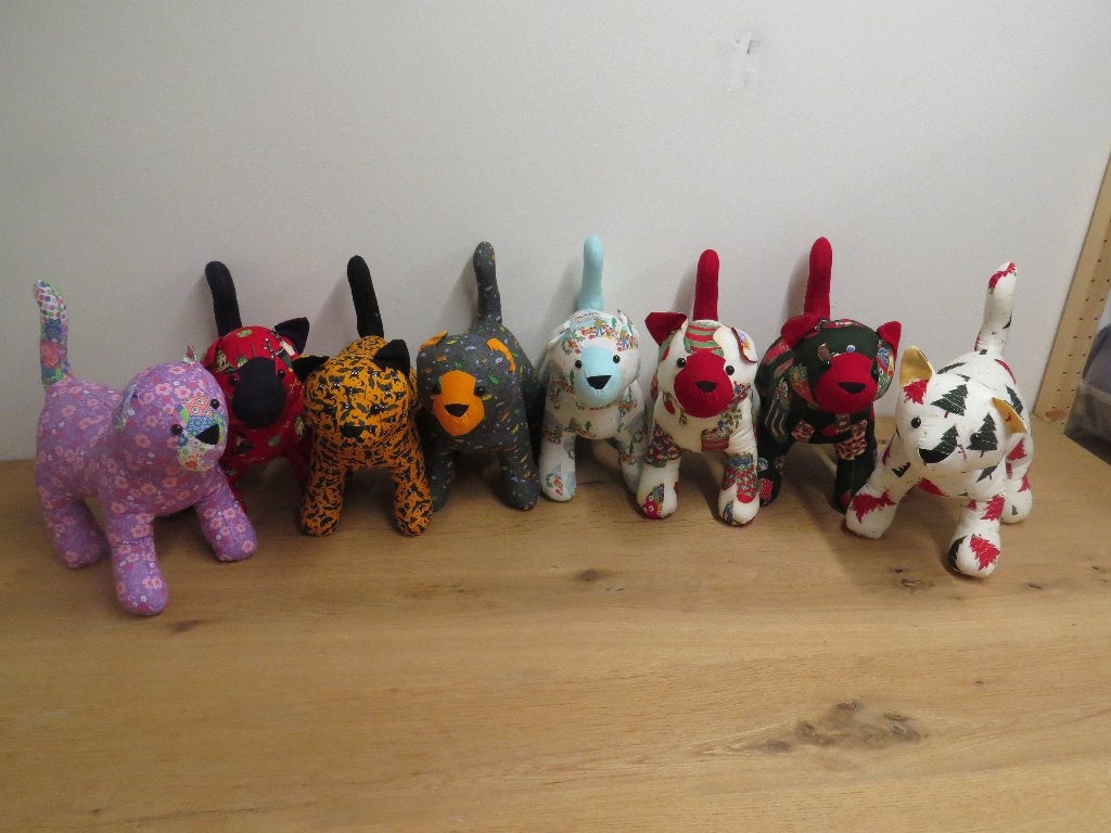 knuffel kat, Ophalen of Verzenden, Nieuw, Kat, Handgemaakt