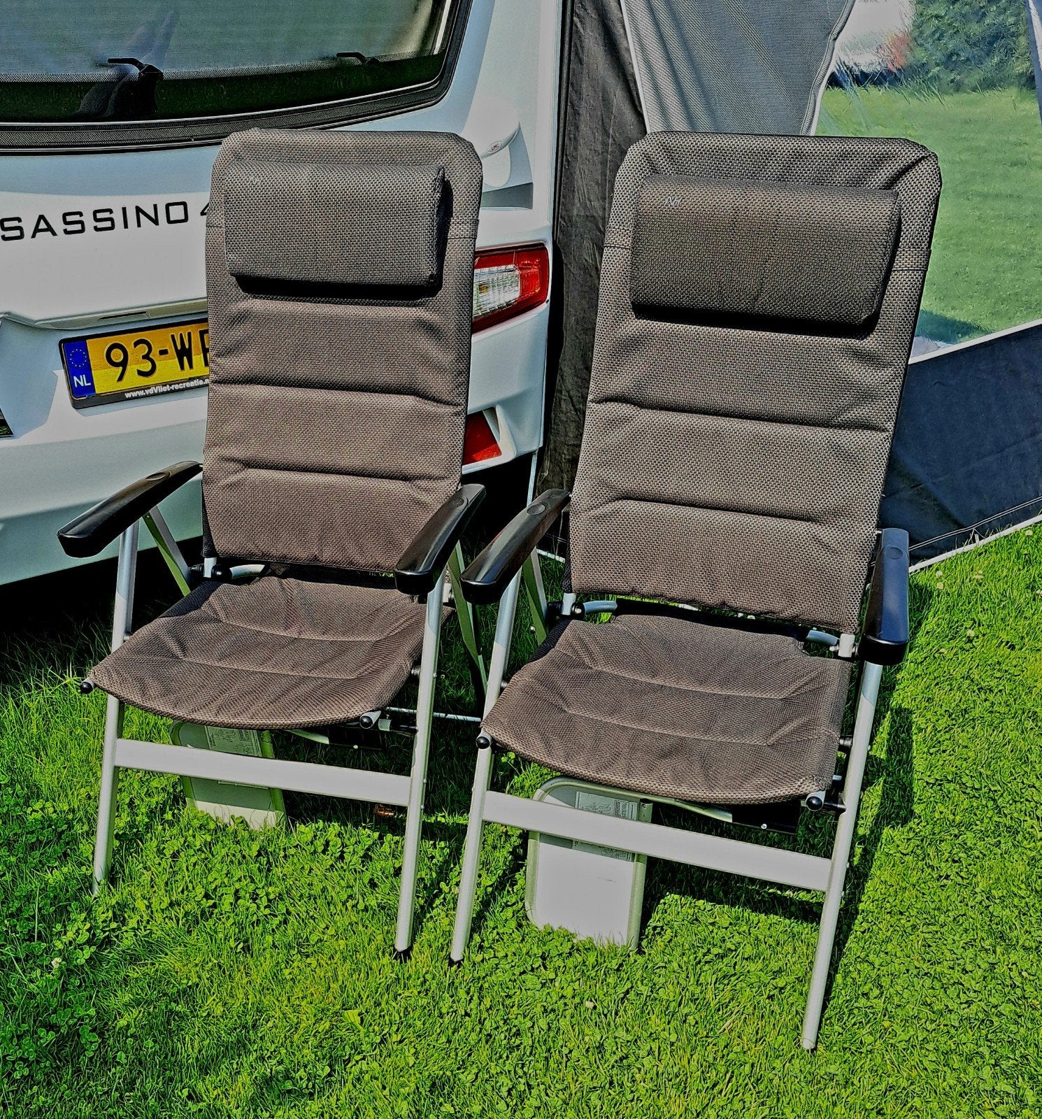 2 Human Nature kampeerstoelen ANWB, Ophalen, Zo goed als nieuw, Campingstoel