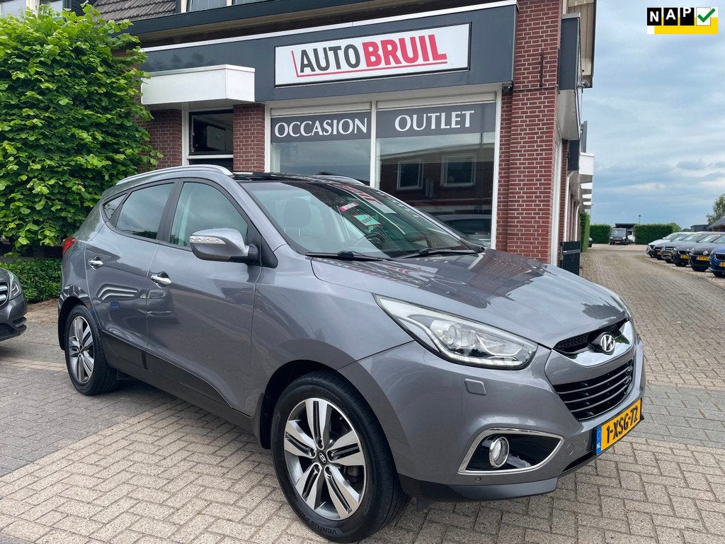 Hyundai Ix35 2.0i i-Catcher Aut/ Leder/ Schuifdak/ Trekh/ St, Auto's, Hyundai, Bedrijf, Te koop, iX35, ABS, Achteruitrijcamera
