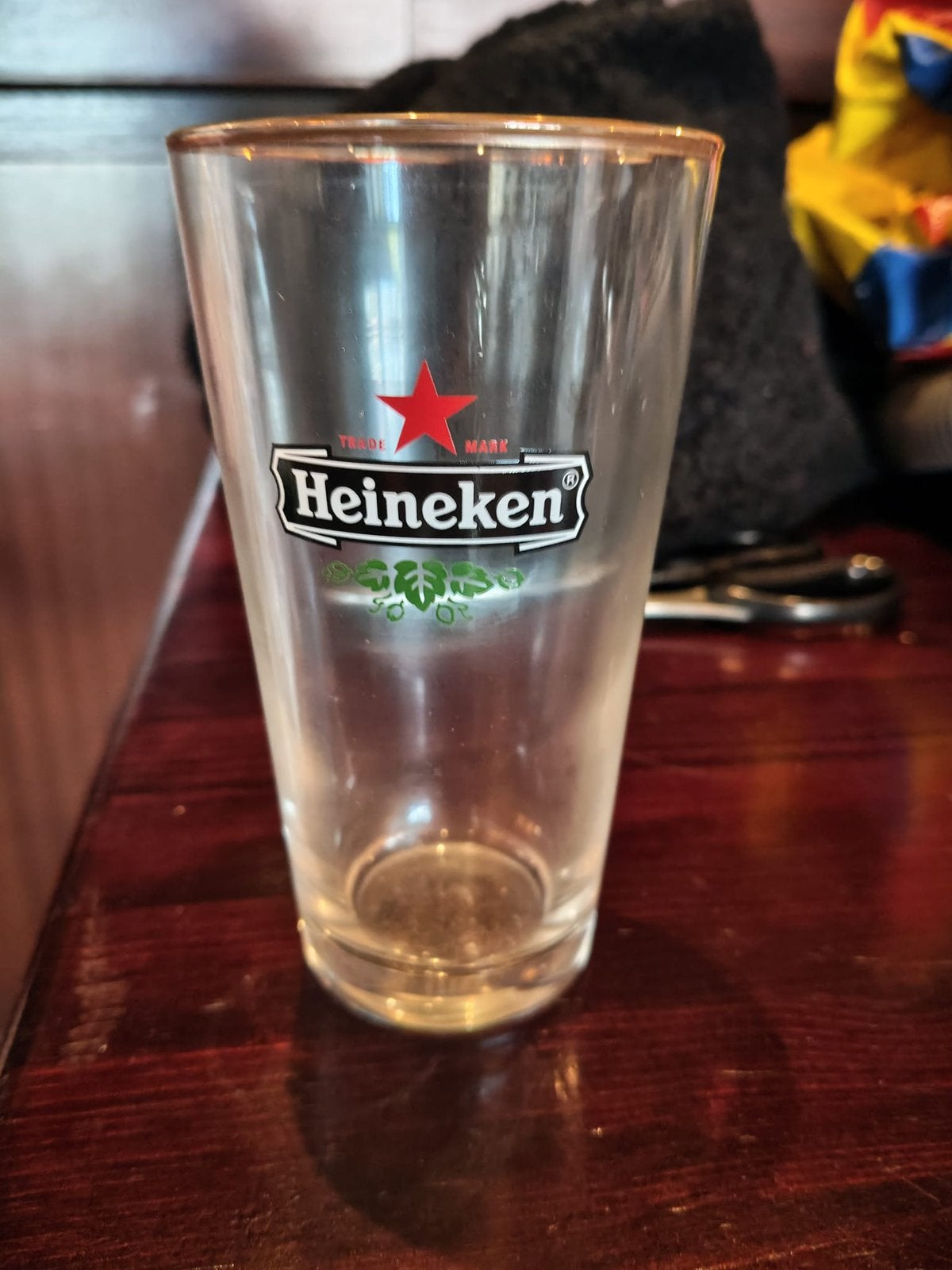 Originele Heineken glazen met goudenrand, Ophalen, Zo goed als nieuw, Glas of Glazen, Heineken
