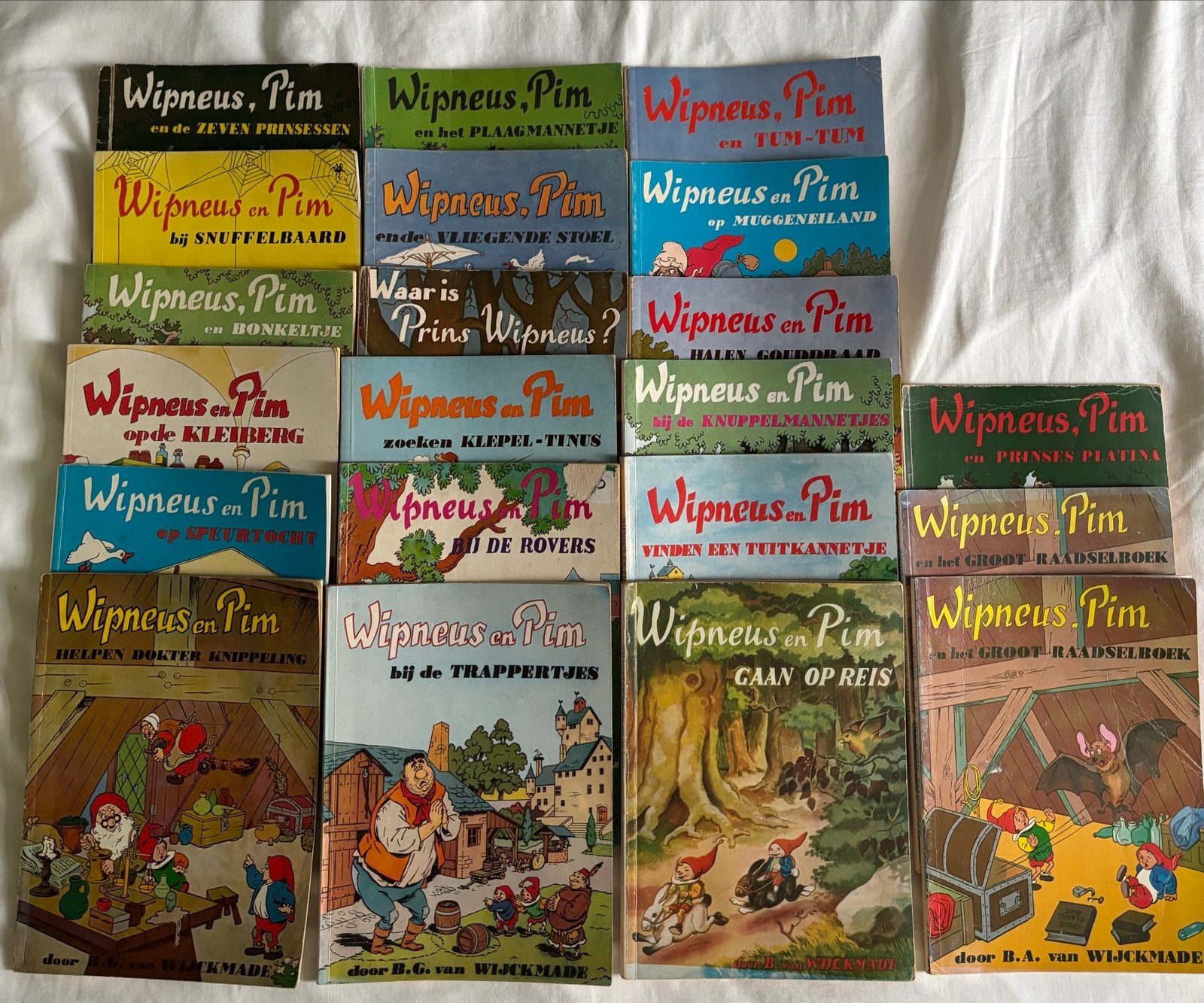 Grote collectie Wipneus en Pim boeken (19 stuks), Boeken, Ophalen, Gelezen, Fictie algemeen