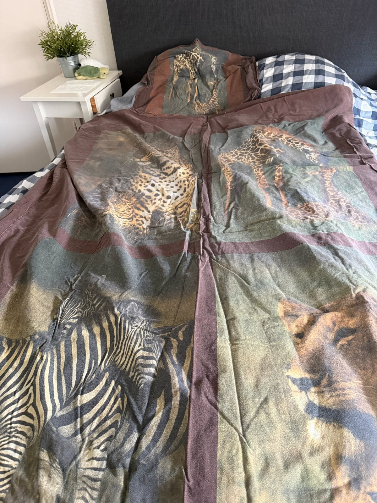 Dekbedovertrek, Huis en Inrichting, Ophalen of Verzenden, Zo goed als nieuw, Eenpersoons, Dekbedovertrek