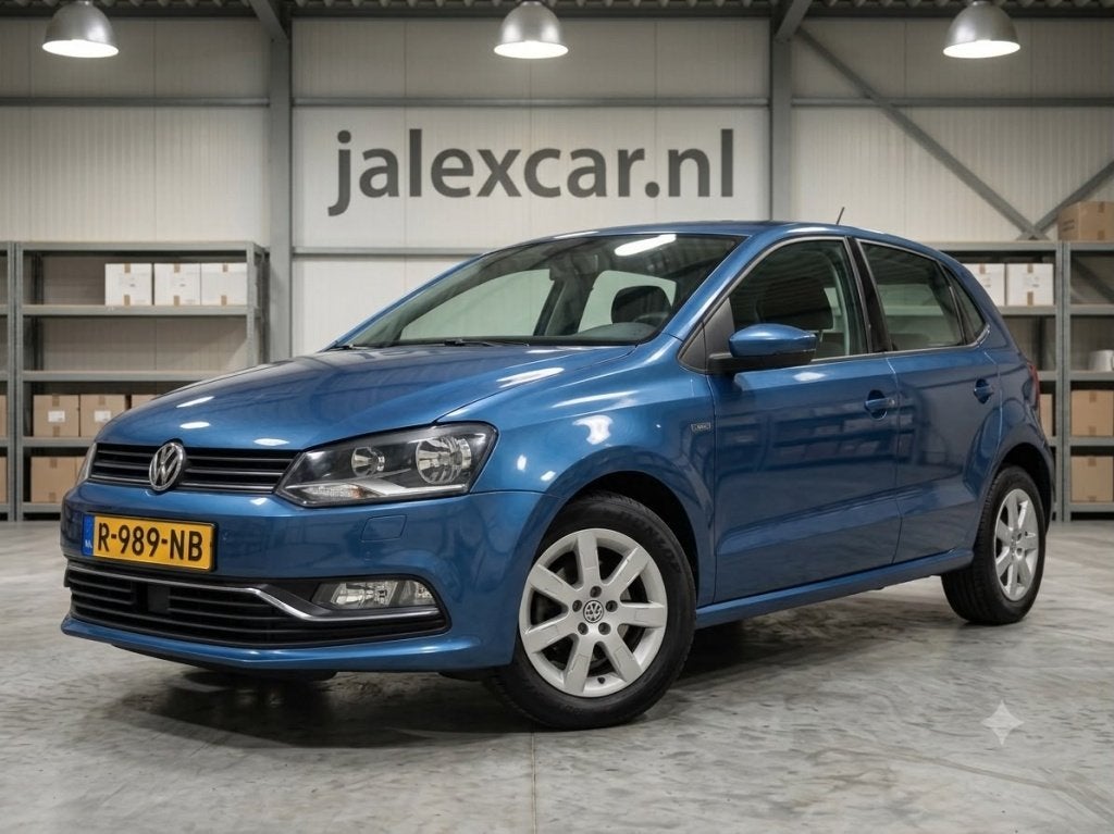 Volkswagen Polo 1.0 Comf. Con.Ser. (bj 2016), Auto's, Volkswagen, Euro 6, Blauw, Bedrijf, Handgeschakeld