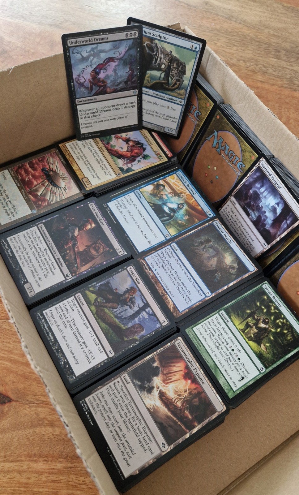MTG: meer dan 900 unieke Magic the Gathering kaarten, Ophalen of Verzenden, Gebruikt, Meerdere kaarten