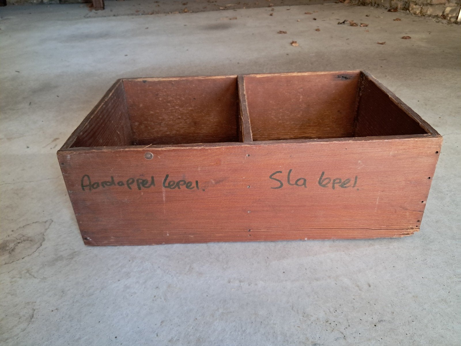 Vintage houten kistje, Ophalen, Minder dan 50 cm